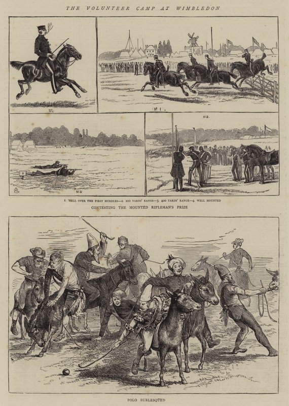 Frivilligleiren i Wimbledon av Alfred Chantrey Corbould