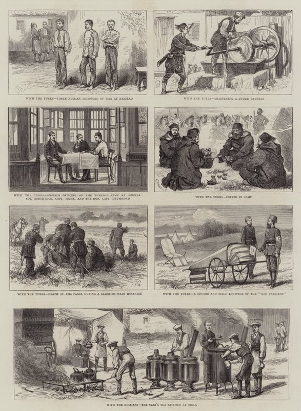 Med tyrkerne og russerne av Alfred Chantrey Corbould
