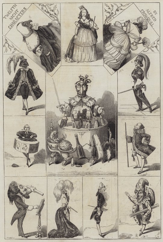 Twelfth Night-karakterer av Alfred Crowquill