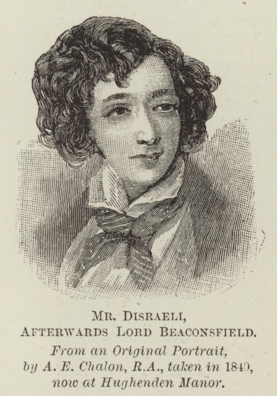 Mr Disraeli, etterpå Lord Beaconsfield av Alfred Edward Chalon