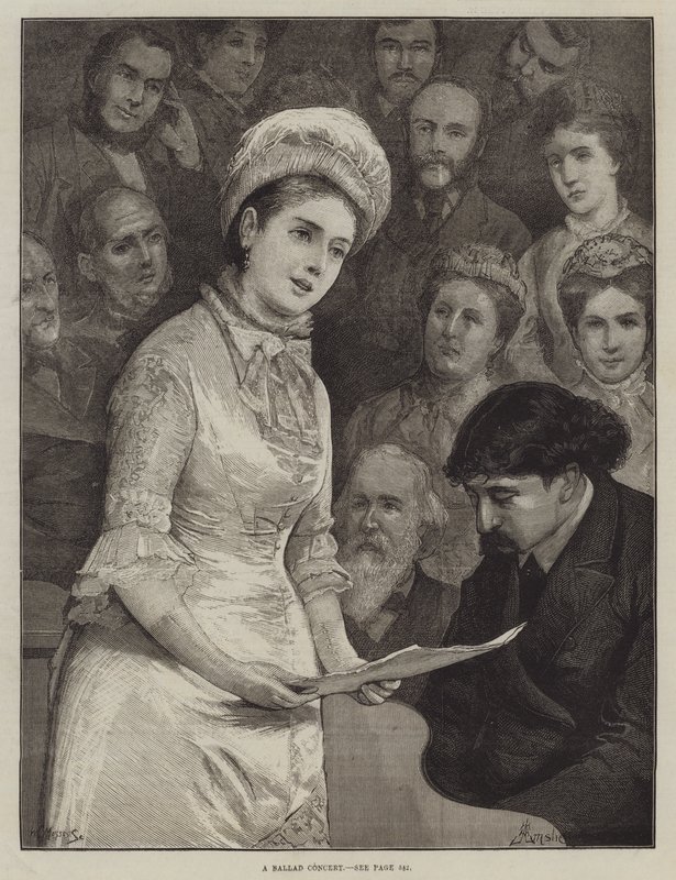 En balladekonsert av Alfred Edward Emslie