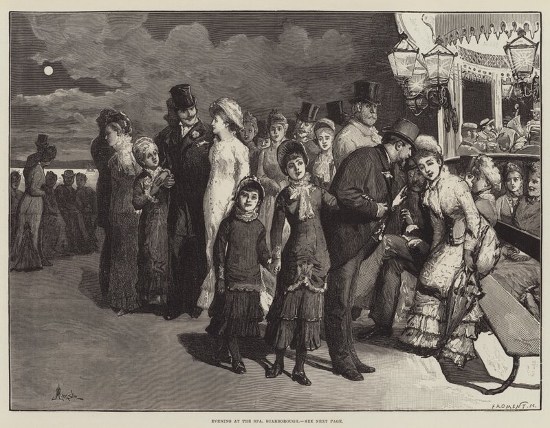 Kveld på Spa, Scarborough av Alfred Edward Emslie
