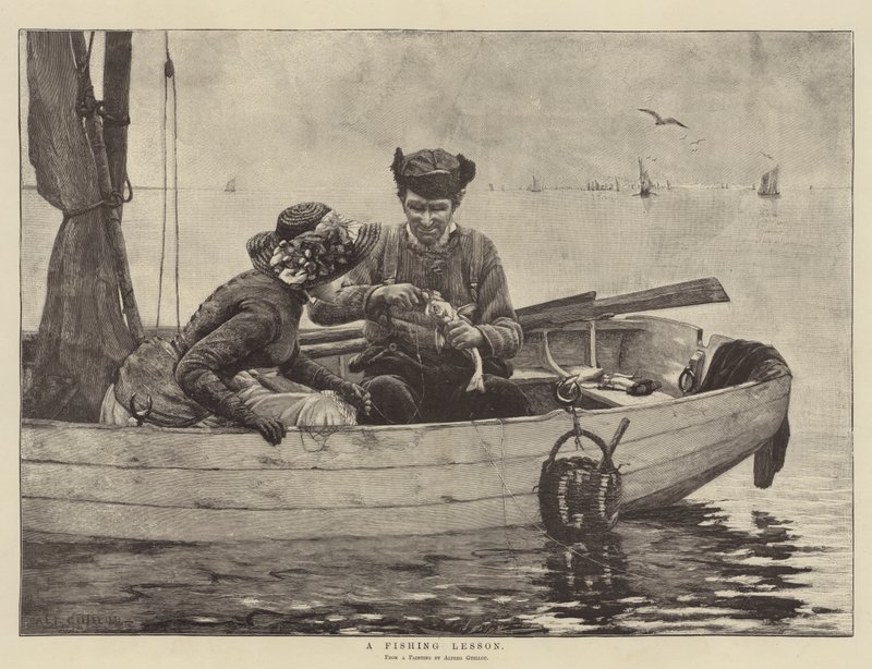 En fisketime av Alfred Guillou