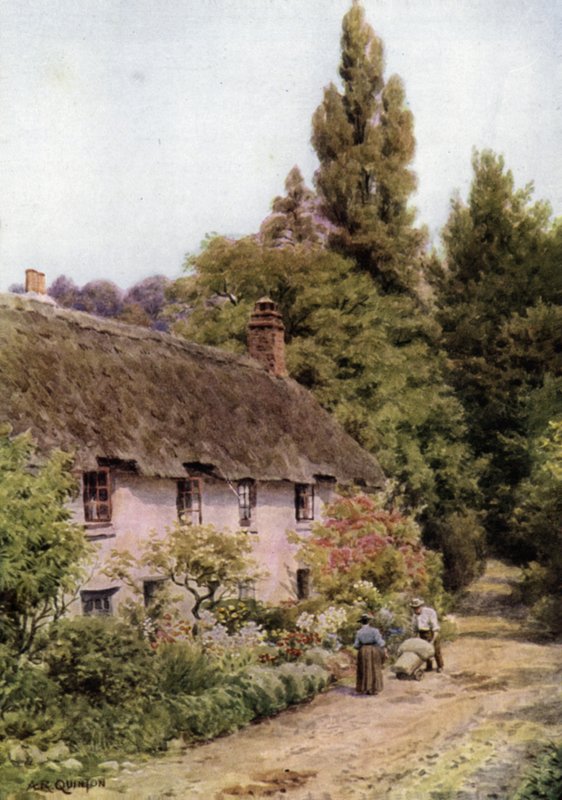Hytter i Dunster, Somerset av Alfred Robert Quinton