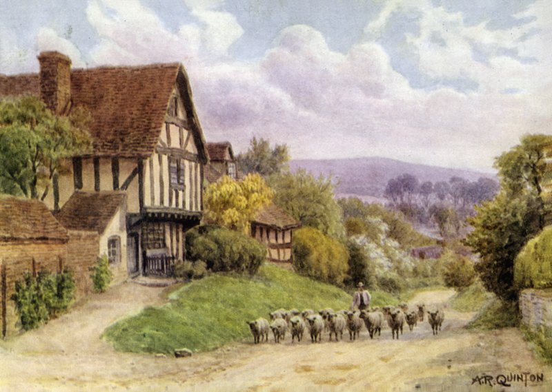 Cropthorne, nær Evesham, Worcester av Alfred Robert Quinton