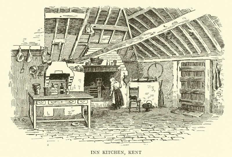 Inn Kitchen, Kent av Alfred Robert Quinton