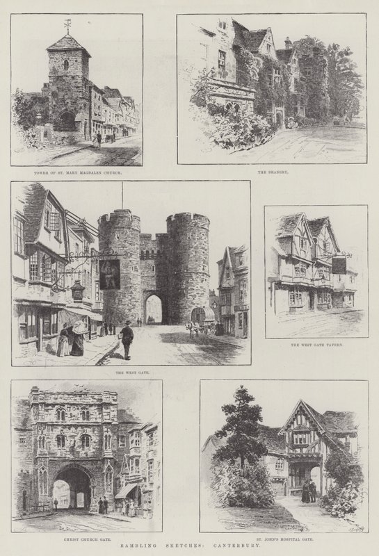 Vandrende skisser, Canterbury av Alfred Robert Quinton