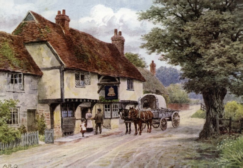 The Bell Inn, Waltham St Lawrence, Berkshire av Alfred Robert Quinton