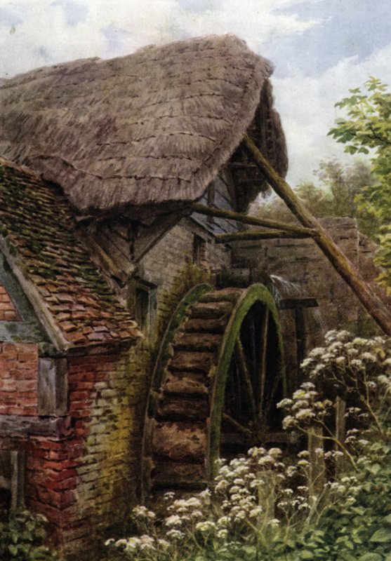 The Mill Wheel, Elmley Castle, Worcester av Alfred Robert Quinton