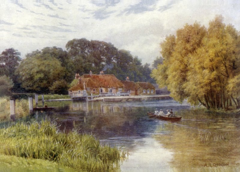 The Swan Inn, Pangbourne av Alfred Robert Quinton