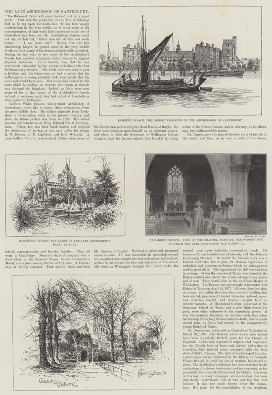 Den avdøde erkebiskopen av Canterbury av Alfred Robert Quinton