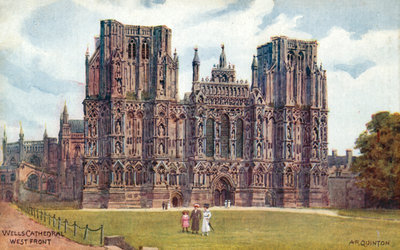 Wells katedral, vestfronten av Alfred Robert Quinton