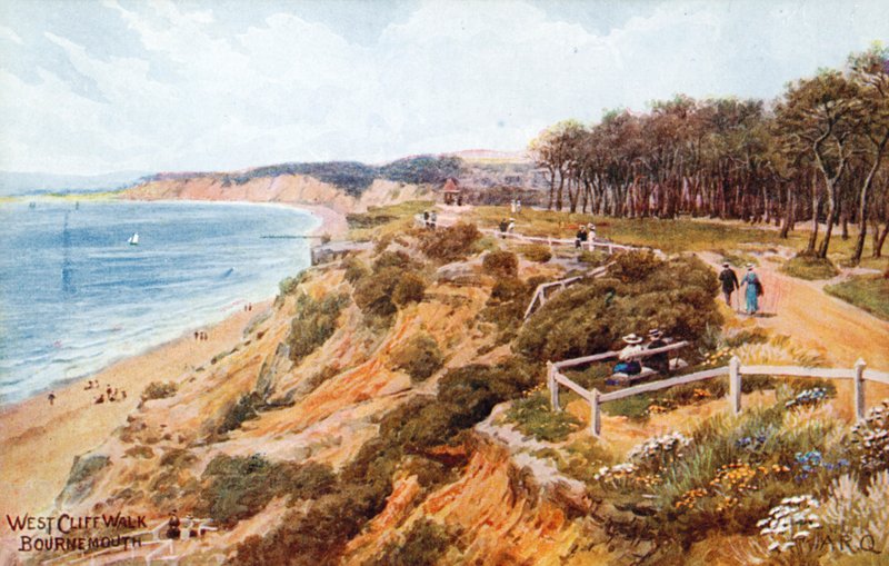 West Cliff Walk, Bournemouth av Alfred Robert Quinton