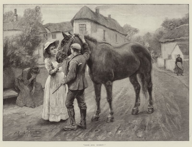 Farvel, Dobbin! av William Strutt