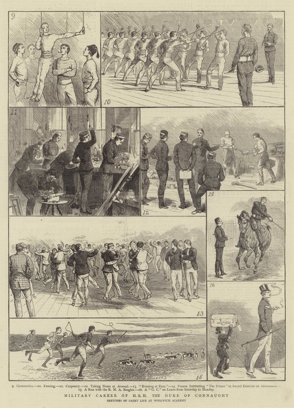 Militær karriere til HRH, hertugen av Connaught av Alfred Chantrey Corbould