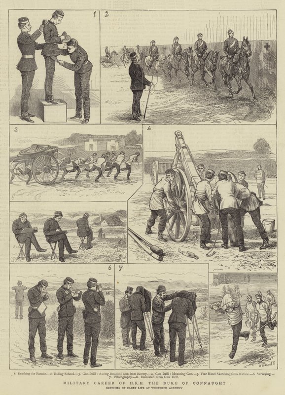 Militær karriere til HRH, hertugen av Connaught av Alfred Chantrey Corbould