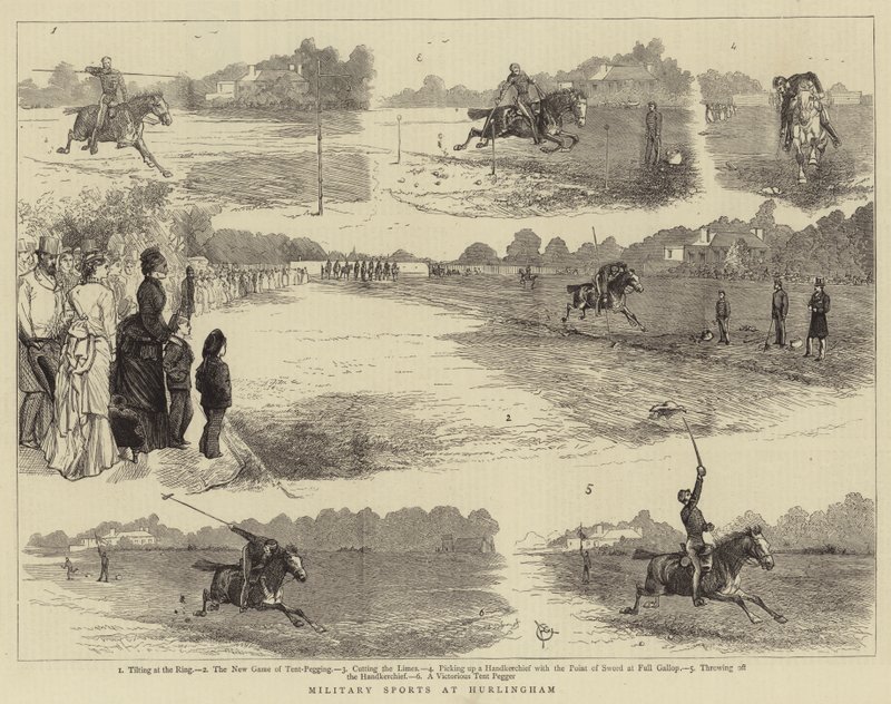 Militæridrett på Hurlingham av Alfred Chantrey Corbould