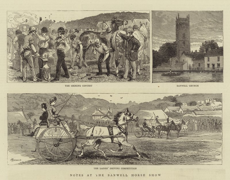 Notater på Banwell Horse Show av Alfred Chantrey Corbould