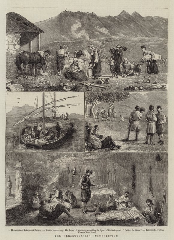 Den hercegovinske opprøret av Alfred Chantrey Corbould