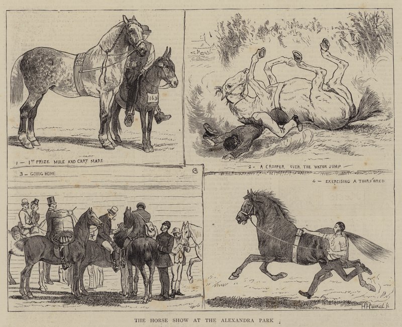 Hesteshowet i Alexandraparken av Alfred Chantrey Corbould