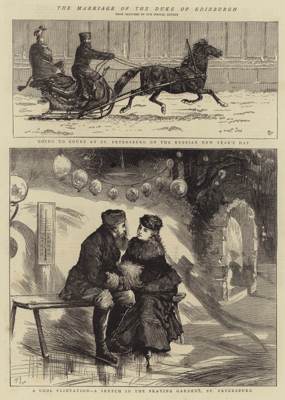 Ekteskapet til hertugen av Edinburgh av Alfred Chantrey Corbould