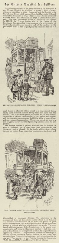 Victoria sykehus for barn av Alfred Chantrey Corbould