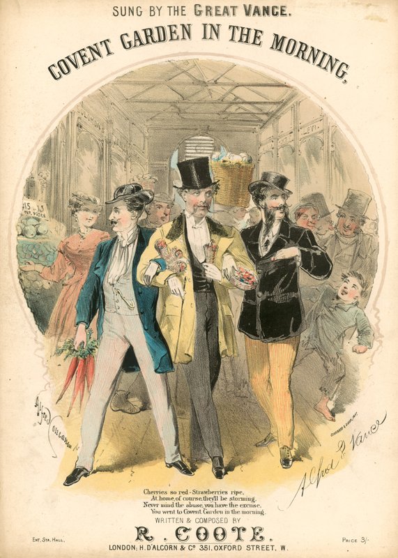 Musikalsk partitur: Covent Garden in the Morning av Alfred Concanen