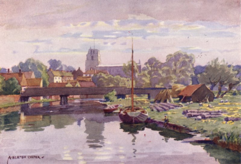 Beccles, på Waveney, Suffolk av Alfred Heaton Cooper