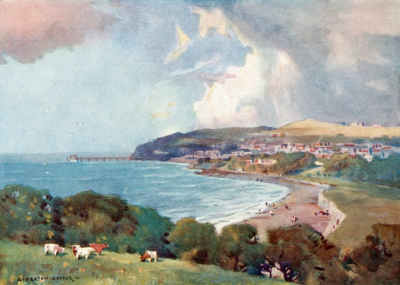 Clevedon, nær Bristol (farge litho) av Alfred Heaton Cooper