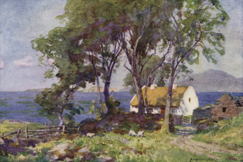 Hytte ved sjøen, Renvyle av Alfred Heaton Cooper
