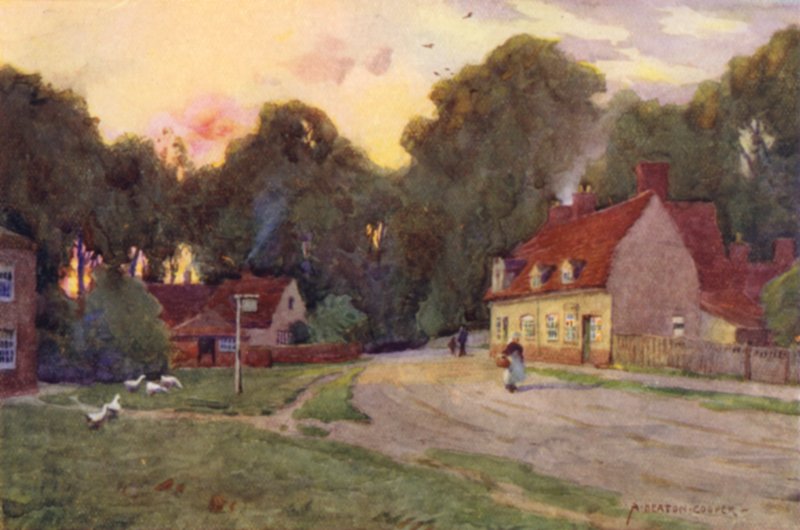 Østre Bergholt, Suffolk av Alfred Heaton Cooper