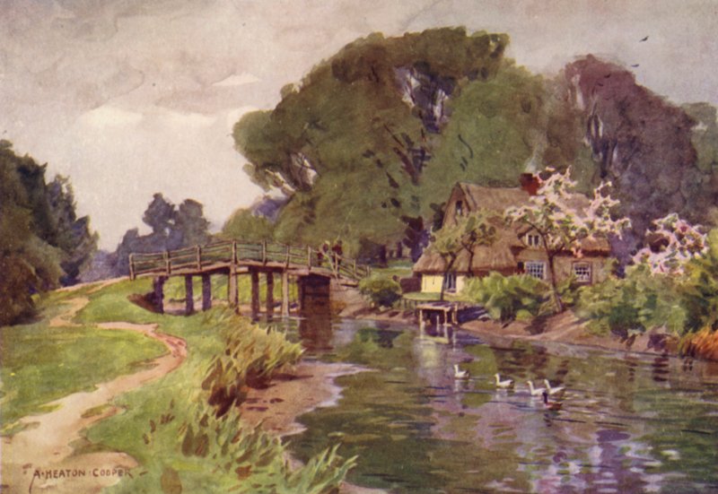 Flatford Bridge, Suffolk av Alfred Heaton Cooper