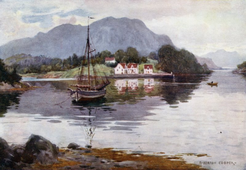 Godosund, Hardanger Fjord av Alfred Heaton Cooper