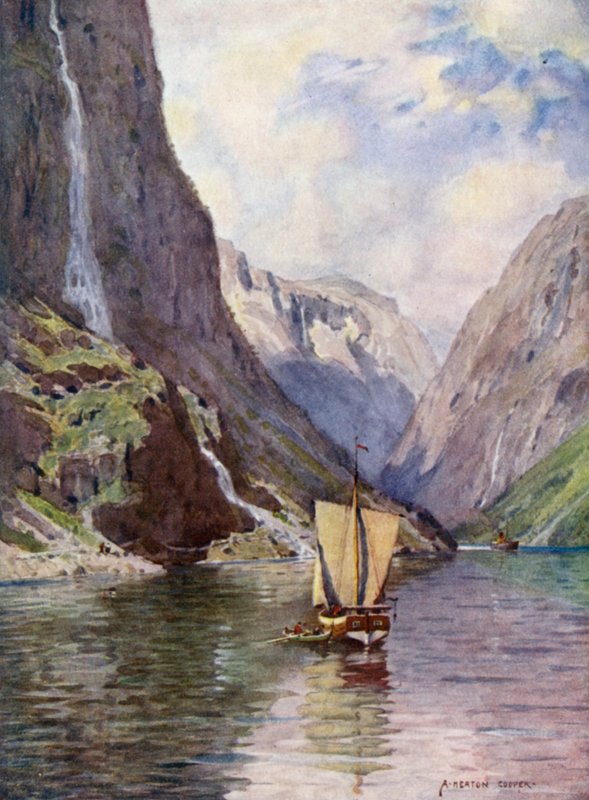 Gudvangen, Sognefjorden av Alfred Heaton Cooper
