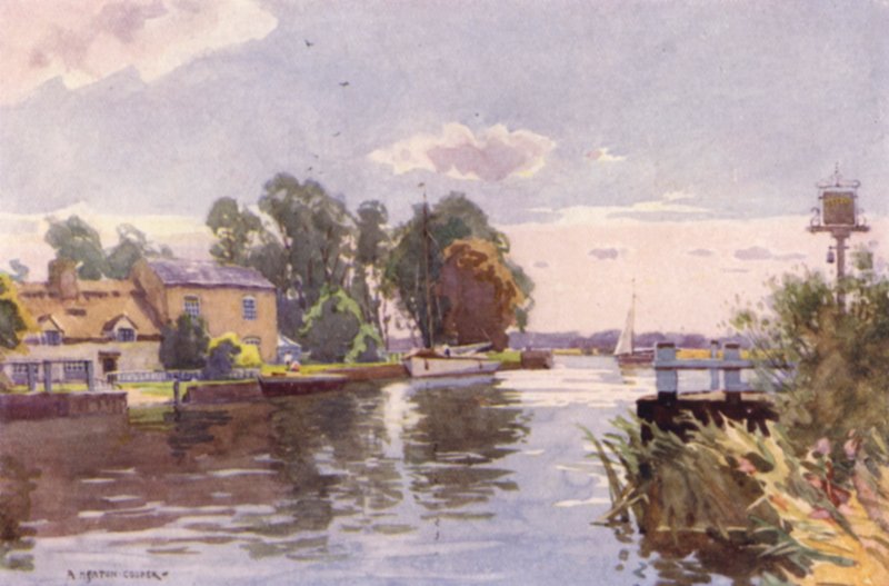 Horning Ferry, på Bure, Norfolk av Alfred Heaton Cooper