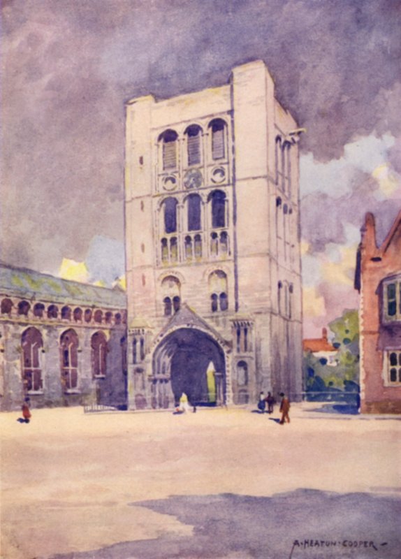 Norman Tower, Bury St Edmunds, Suffolk av Alfred Heaton Cooper