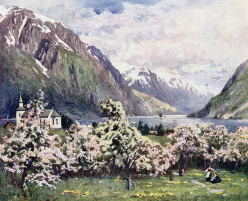 Oode, Hardanger Fjord av Alfred Heaton Cooper