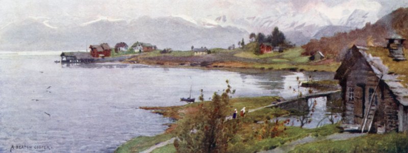 Ostenso, Hardanger Fjord av Alfred Heaton Cooper