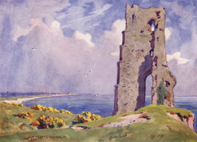 Ruinene av All Saints Church, Dunwich, Suffolk av Alfred Heaton Cooper