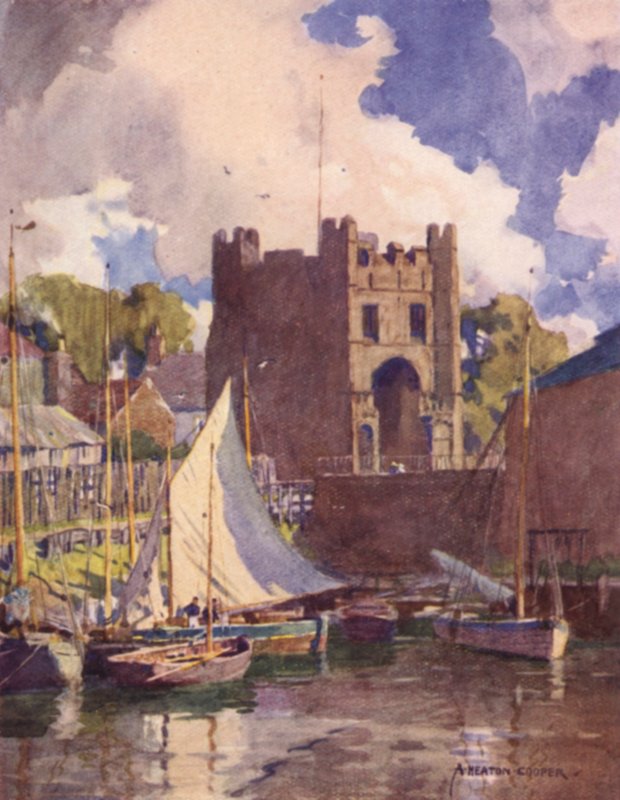 The South Gate, Kings Lynn, Norfolk av Alfred Heaton Cooper