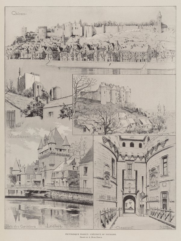 Pittoreske Frankrike, Chateaux of Touraine av Alfred Hugh Fisher
