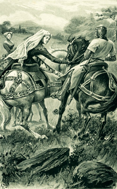 Grevinnen av Carrick og Robert De Bruce av Alfred Pearse