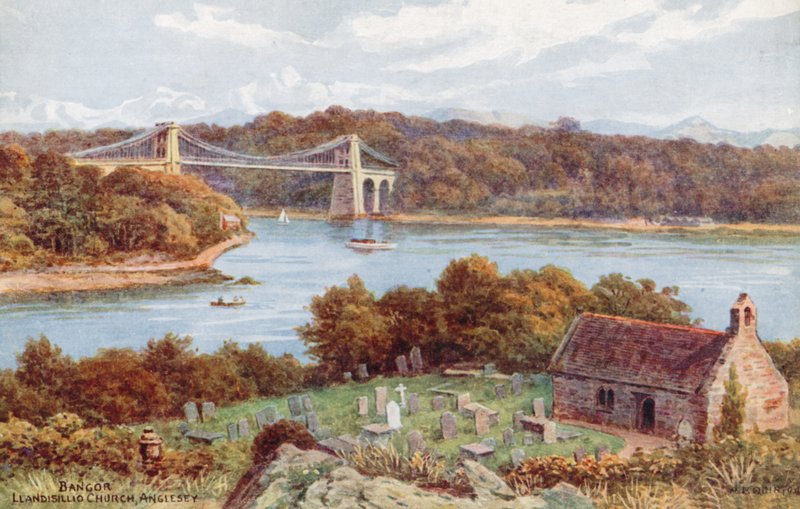 Bangor, Llandysilio kirke, Anglesey av Alfred Robert Quinton