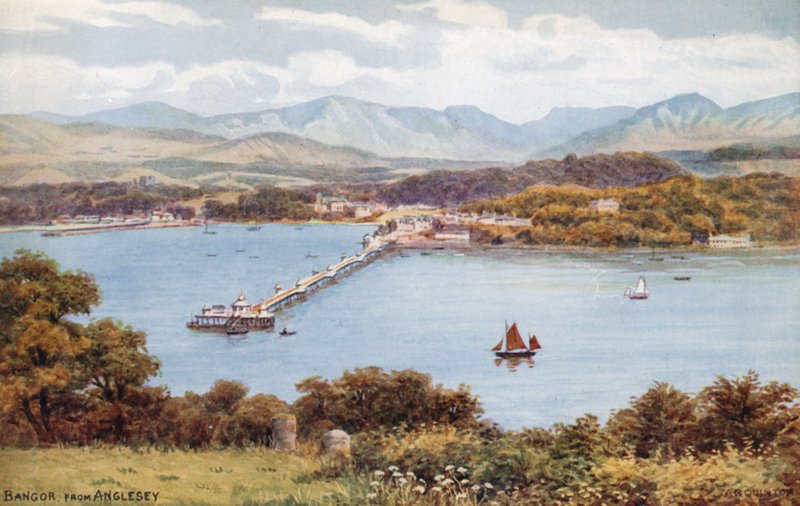 Bangor, fra Anglesey av Alfred Robert Quinton