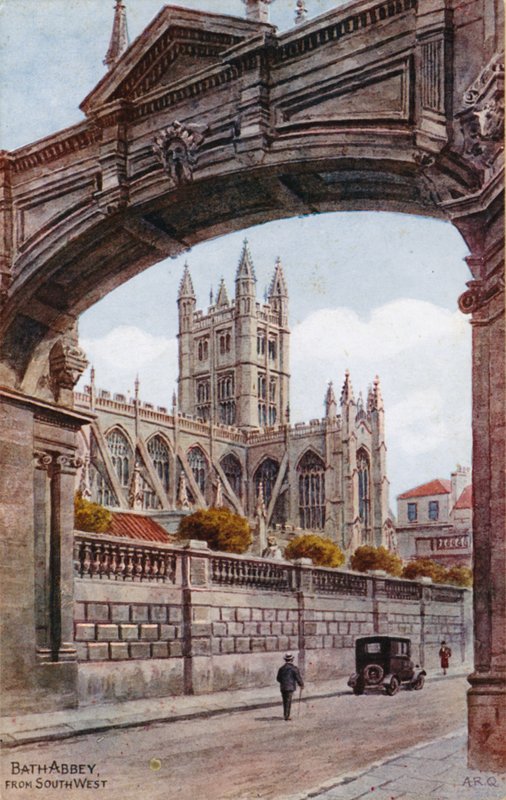 Bath Abbey, fra sørvest av Alfred Robert Quinton