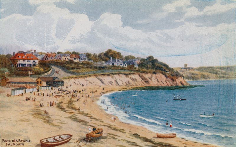 Badestrand, Falmouth av Alfred Robert Quinton