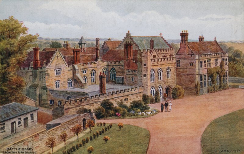 Battle Abbey, fra porthuset av Alfred Robert Quinton