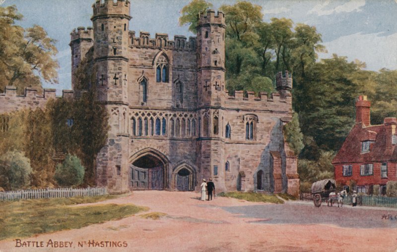 Battle Abbey nær Hastings av Alfred Robert Quinton