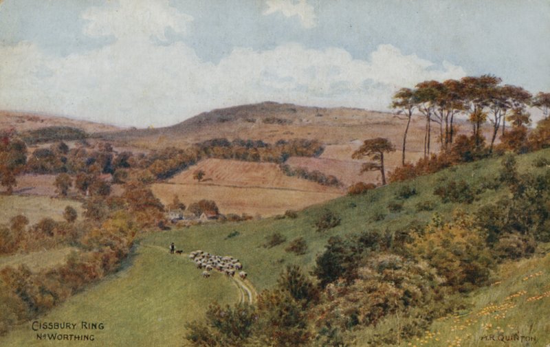 Cissbury Ring nær Worthing av Alfred Robert Quinton