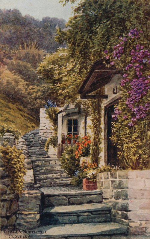 Hytter, North Hill, Clovelly av Alfred Robert Quinton